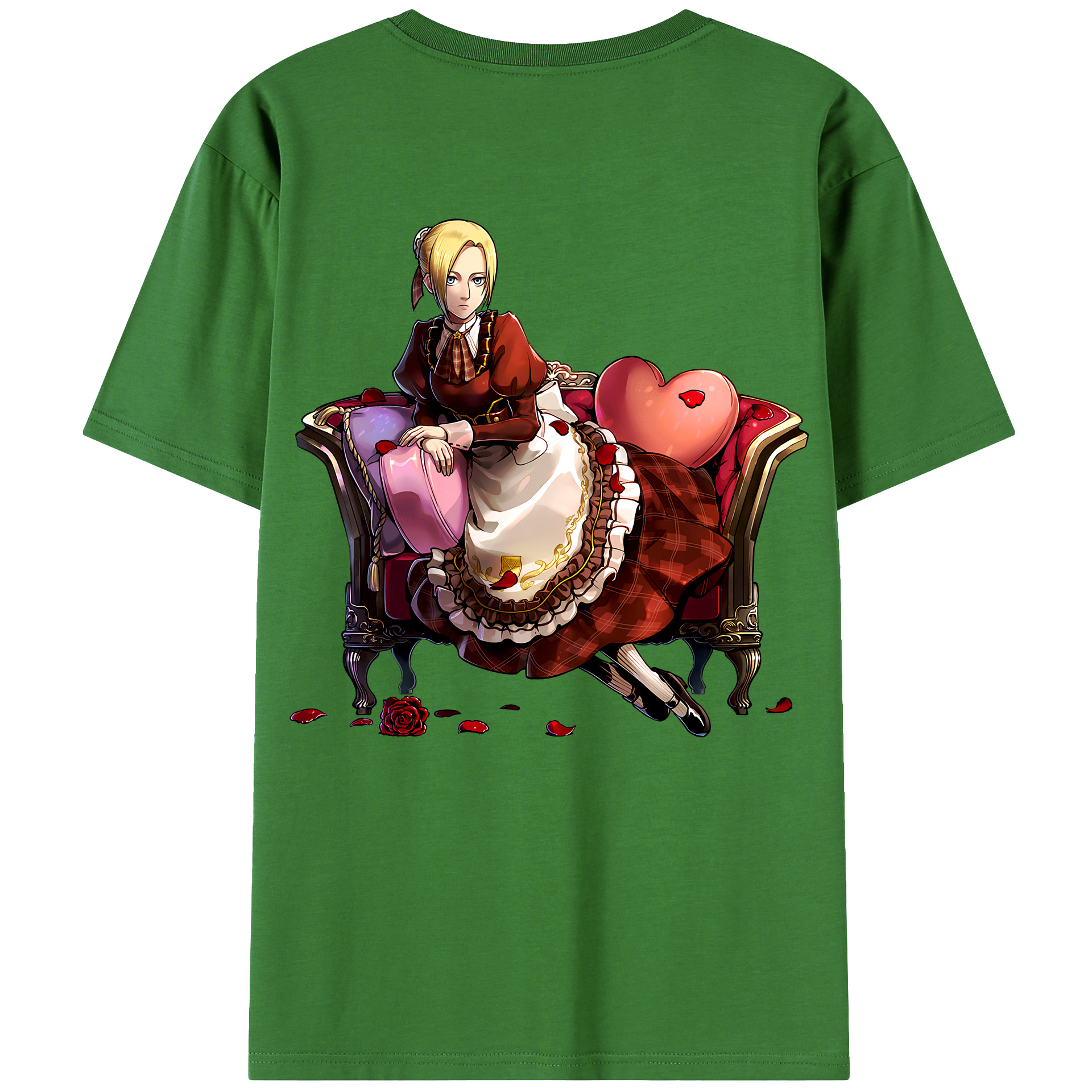 （画像用） 進撃の巨人 アニ・レオンハート Attack on Titan Annie Leonhart レディース半袖Tシャツ(バックプリント)
